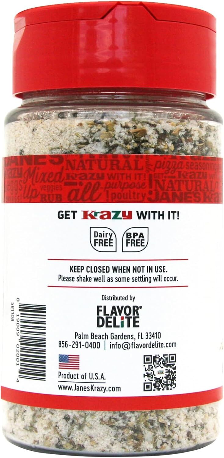3x Jane's Krazy Mixed Up Salt Seasoning Marinade Rub Pack (113g)