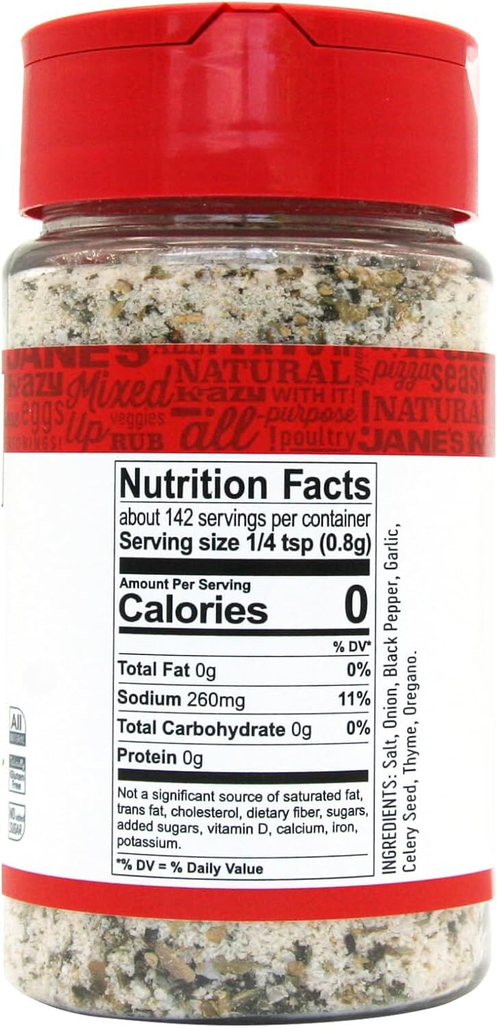 3x Jane's Krazy Mixed Up Salt Seasoning Marinade Rub Pack (113g)