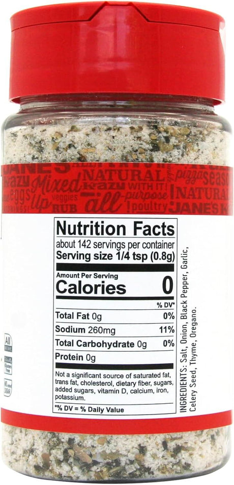 3x Jane's Krazy Mixed Up Salt Seasoning Marinade Rub Pack (113g)