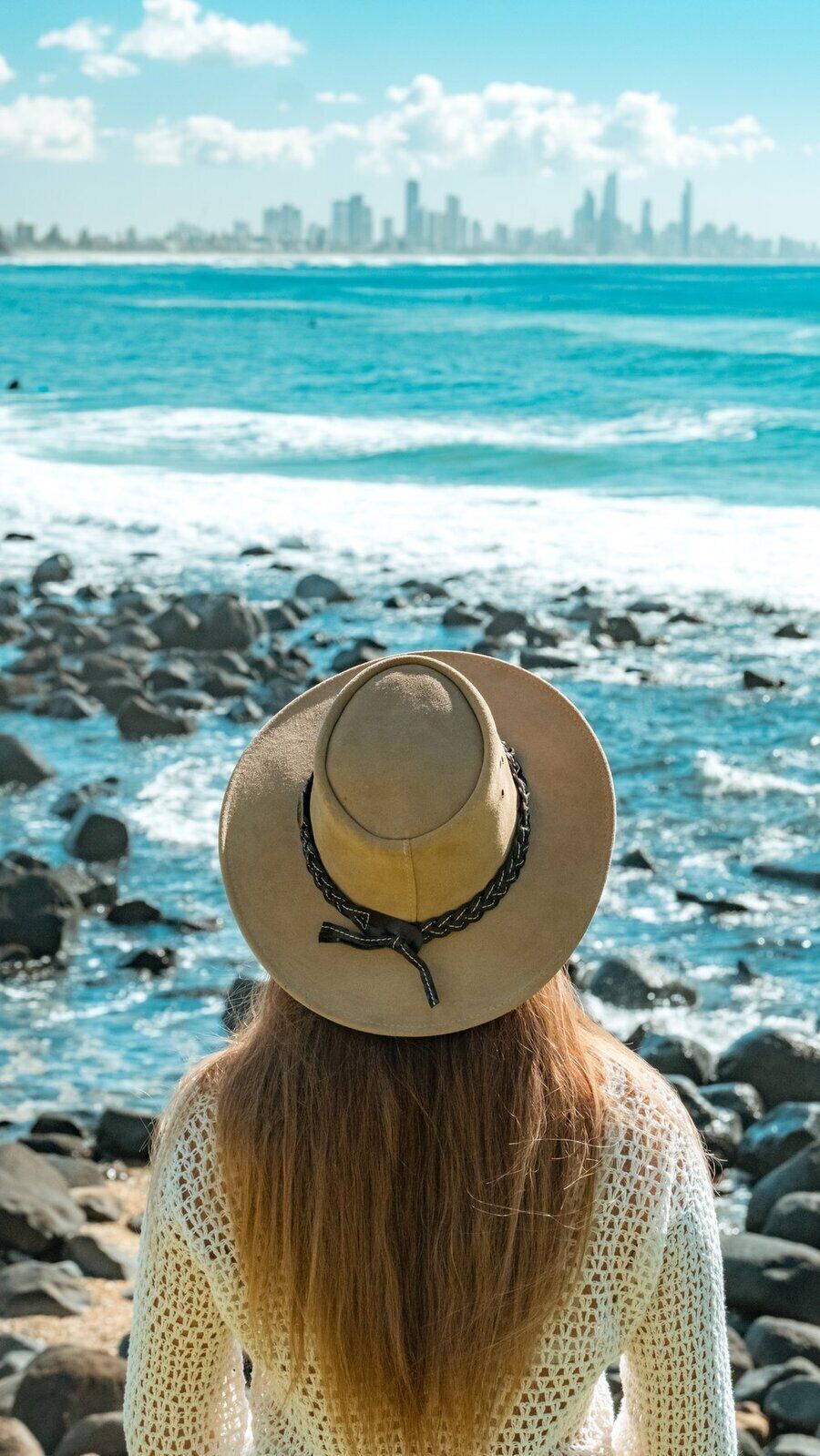 Jacaru 1007 Wallaroo Suede Leather Outback Wide Brim Hat - Sand