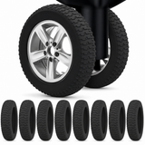 8x Suitcase Luggage Wheel Silicone Covers Protection Covers for Travel