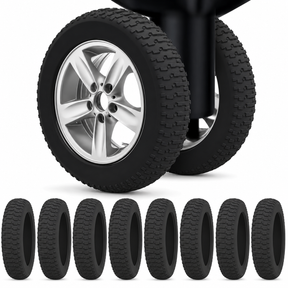 8x Suitcase Luggage Wheel Silicone Covers Protection Covers for Travel