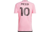Adidas Mens Inter Miami FC Lionel Messi Home Football/Soccer Jersey - Pink (Officially Licensed)