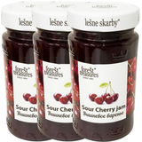 3x 320g Sour Cherry Jam - Polish Fruit Spread in Glass Jar (Product of Poland)