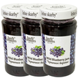 3x 320g Wild Blueberry Jam - Polish Fruit Spread in Glass Jar (Product of Poland)