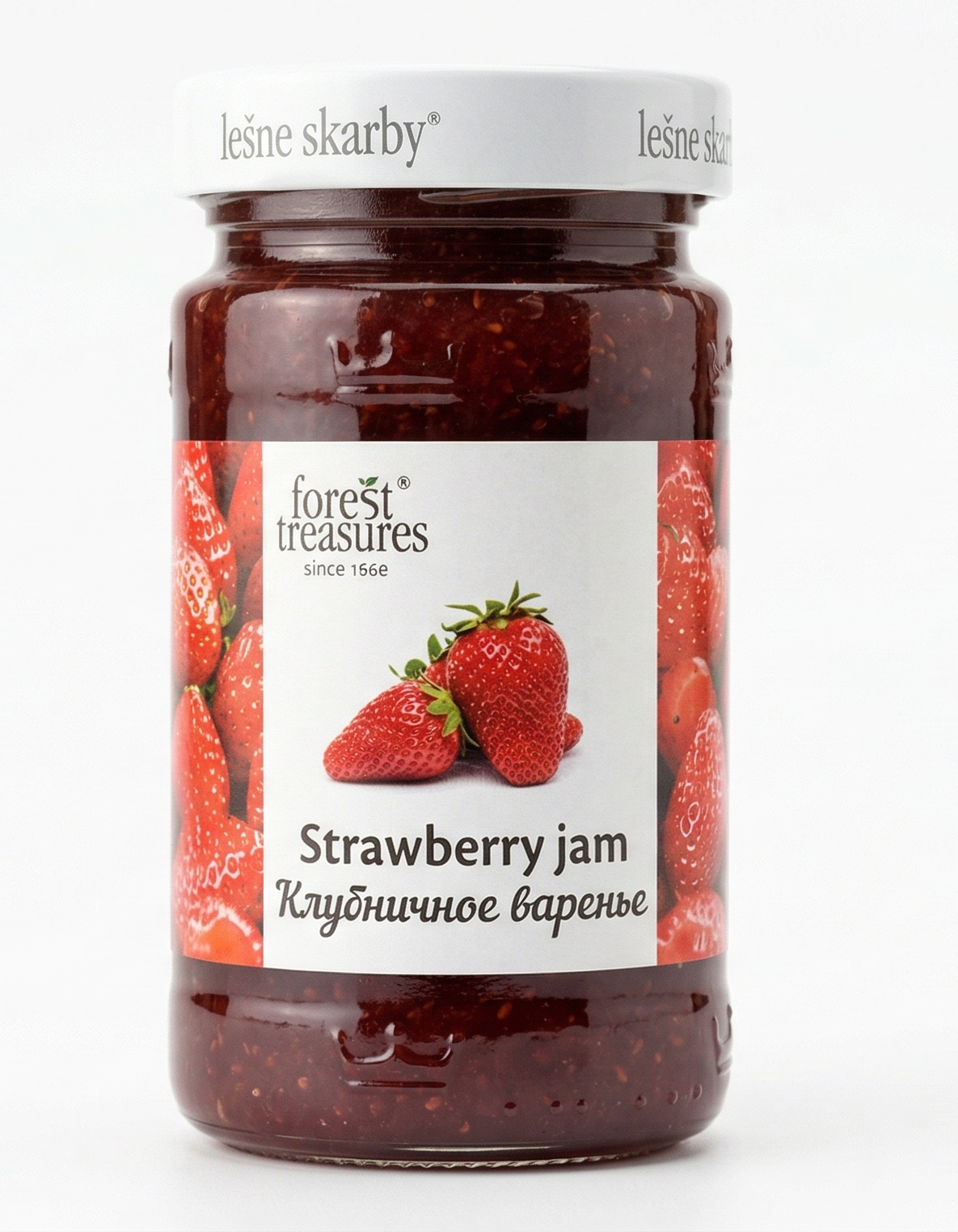 320g Strawberry Jam Spread in Glass Jar - Product of Poland