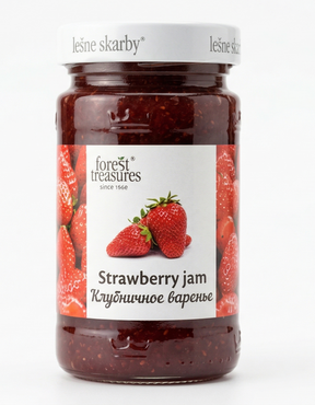 320g Strawberry Jam Spread in Glass Jar - Product of Poland