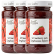 3x 320g Strawberry Jam - Polish Fruit Spread in Glass Jar (Product of Poland)