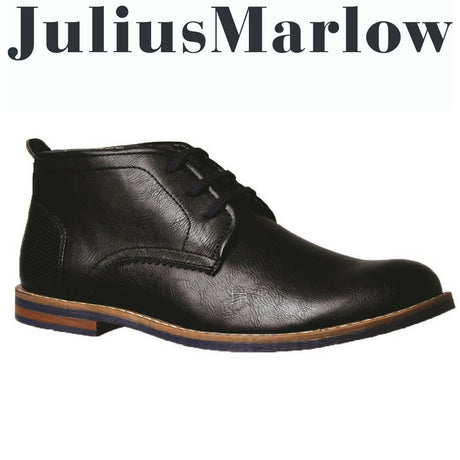 Julius Marlow JM33 Mario Ankle Boots Men's Chukka Lace Up Dapper Shoes - Black