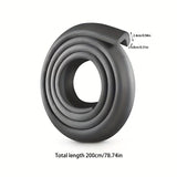 2 Metre Bumper Strip Table Edge Corner Protector Kids Safety Foam Rubber Safety in Black