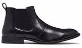 JULIUS MARLOW Harry Leather Boots Mens Slip On Dress Work Chelsea Shoes - Black - 8 UK