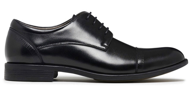 JULIUS MARLOW EXPAND Leather Dress Work Casual Formal Business Shoes Lace Up - Black - 6.5 UK