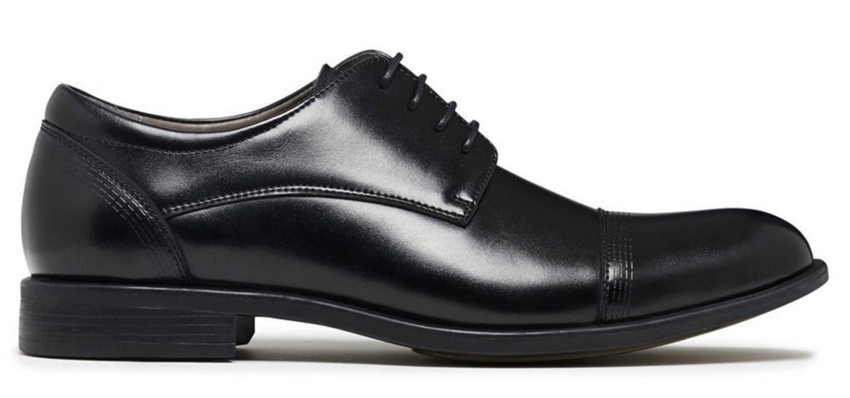 JULIUS MARLOW EXPAND Leather Dress Work Casual Formal Business Shoes Lace Up - Black - 6.5 UK