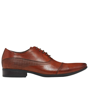 Julius Marlow Borris Mens Dress Shoes - Lace Up Formal Work Shoes - Coffee Brown