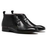 JULIUS MARLOW HUB Leather Boots Dress Work Formal Business Shoes Chukka - Black - 8 UK