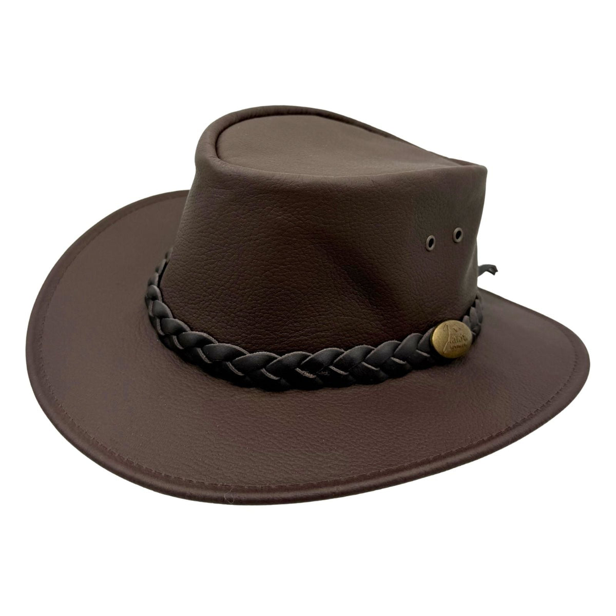 Jacaru 1301K Kids Kangaroo Leather Hat - Water Resistant & UPF 50+ (Child 52cm Made in Australia)