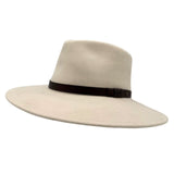 Jacaru 1840 Australia Classic Fine Wool Felt Hat - Pinched Crown & Leather Hatband (Crushable & Water Repellent)