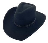 Jacaru 1846 Mustang Wool Felt Hat - Wide Brim Pinched Crown & Nubuck Hatband (Water Repellent)