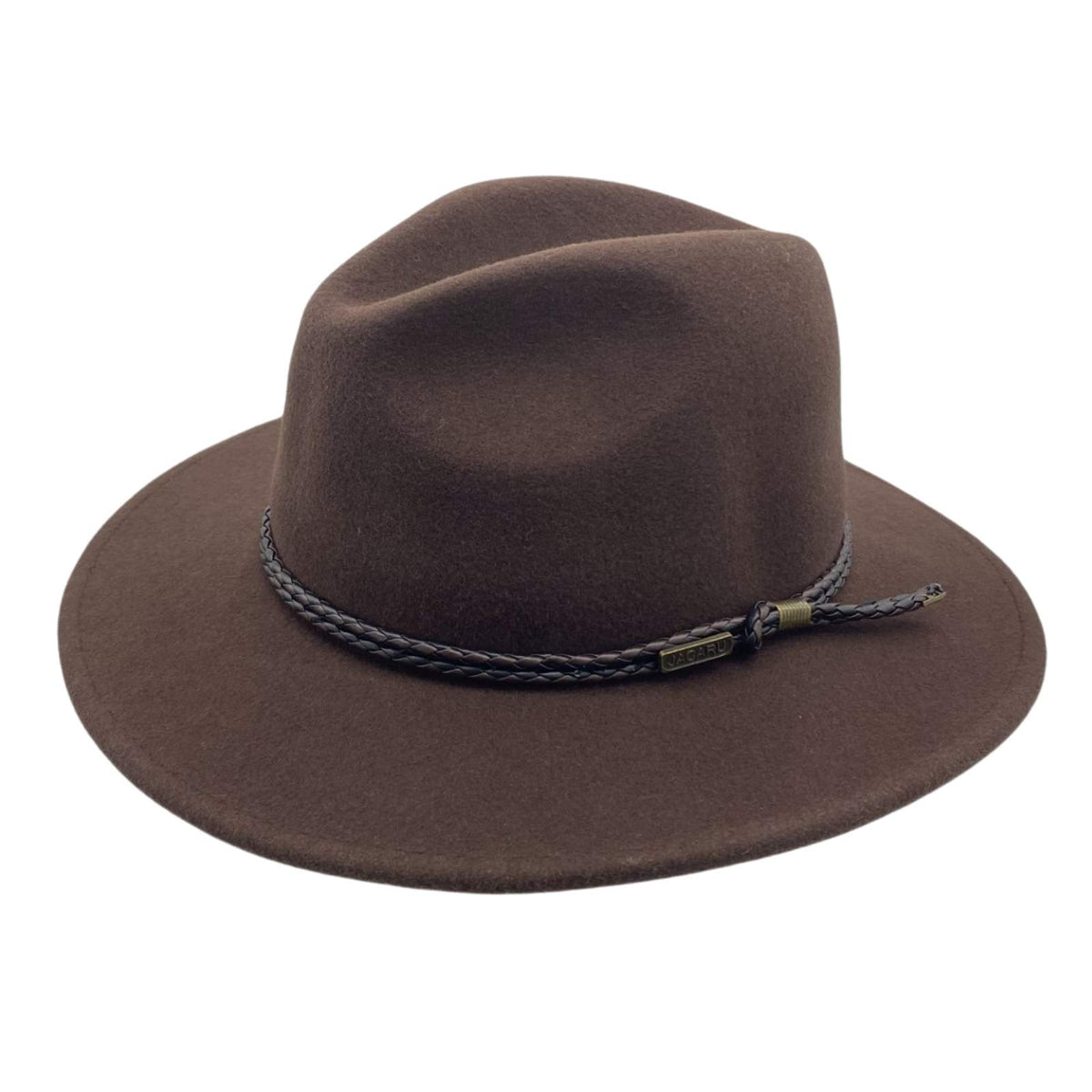 Jacaru 1847C Kids Outback Fedora Australian Wool Hat - Foldable Water Resistant & UPF 50+