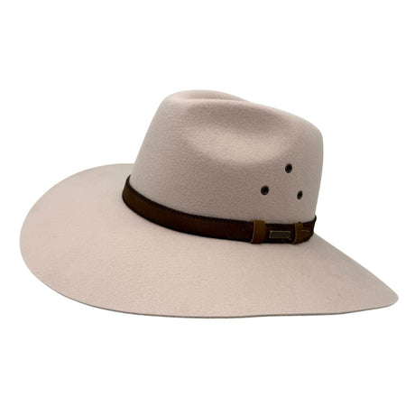 Jacaru 1859 Australian Wool Felt Fedora Hat - Wide Brim Water Resistant & UPF 50+