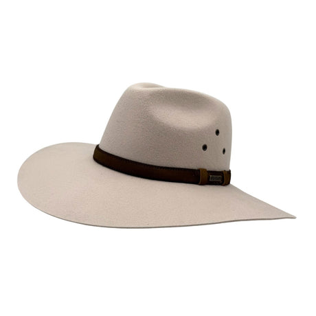 Jacaru 1859 Australian Wool Felt Fedora Hat - Wide Brim Water Resistant & UPF 50+