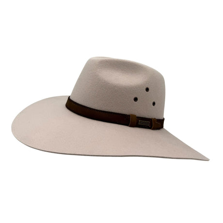 Jacaru 1859 Australian Wool Felt Fedora Hat - Wide Brim Water Resistant & UPF 50+