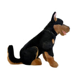 Bocchetta Jake 38cm Sitting Kelpie Plush Toy - Black/Tan (Australian Stuffed Animal Dog Gift)