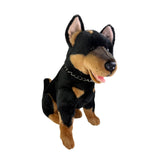 Bocchetta Jake 38cm Sitting Kelpie Plush Toy - Black/Tan (Australian Stuffed Animal Dog Gift)