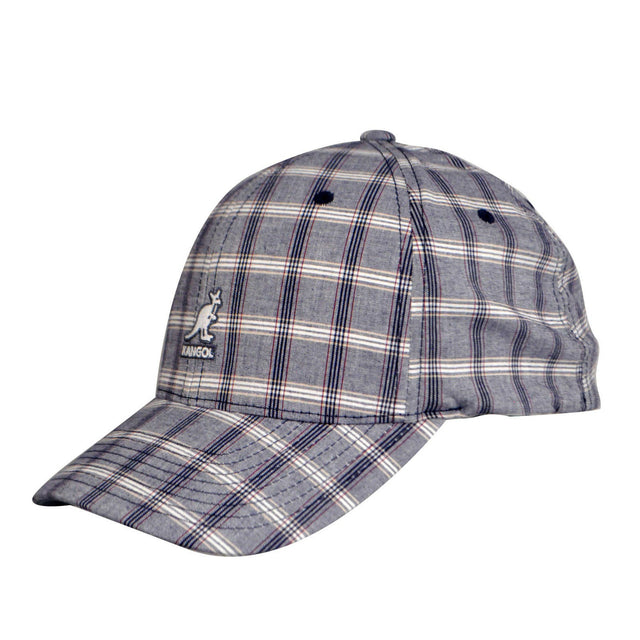 KANGOL Plaid Flexfit Baseball Cap K1361FA Mens Brimmed Cotton Hat - FP031 - S/M