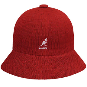 KANGOL Tropic Casual Bucket Hat - Scarlet Red (Summer Sun Brim Cap K2094ST)
