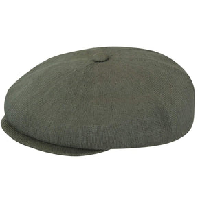 Kangol Bamboo Hawker Mens Ivy Flat Cap Driving - Smog (Golf Cabbie Newsboy Hat)