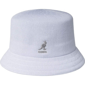 Kangol Tropic Bin Bucket Hat - White (Summer Camping Fishing Beach Cap)