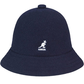 Kangol Wool Casual Unisex Bucket Hat - Dark Blue (Winter Warm Fashion Cap)