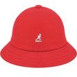Kangol Wool Casual Unisex Bucket Hat Winter Warm Fashion Cap - Red