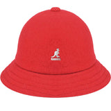 Kangol Wool Casual Unisex Bucket Hat Winter Warm Fashion Cap - Red