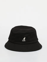 Kangol Washed Bucket Hat - Black (Summer Fishing & Camping Sun Cap)