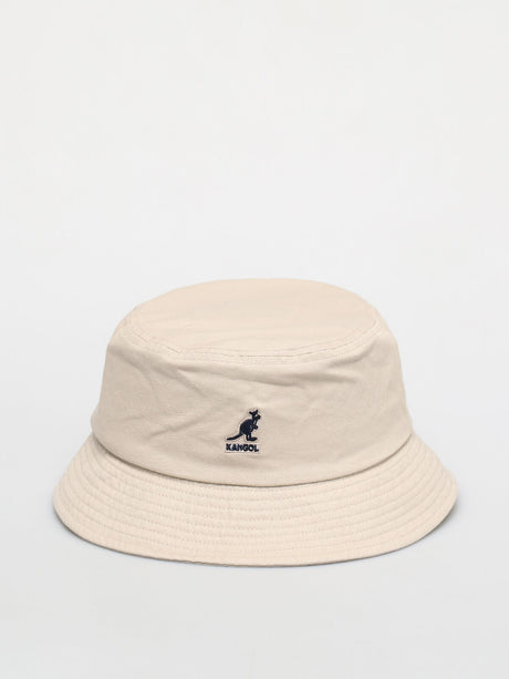 Kangol Washed Bucket Hat - Beige (Summer Fishing & Camping Sun Cap)