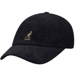 Kangol Cord Baseball Cap - Black (One Size)