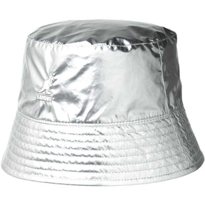 Kangol Rave Mens Reversible Sport Bucket Hat - Silver - L (High Gloss Fashion Cap)