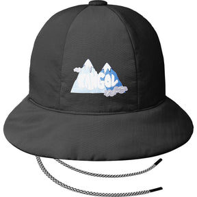 Kangol Stay Puffed Casual Bucket Hat - Black (Foldable Winter Cap)