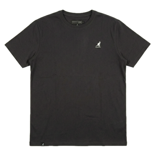 Kangol Mens Basic Stretch Crewneck T-Shirt - Black Anthracite