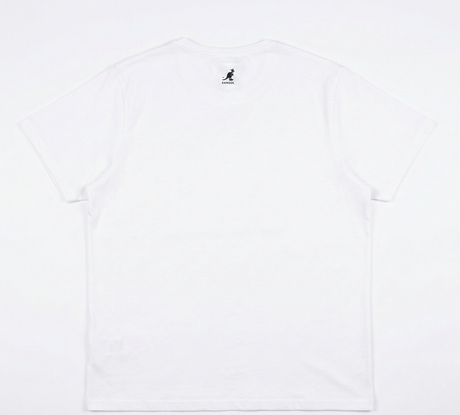 Kangol Mens Basic Stretch T-Shirt in Brilliant White with Black Kangol Logo (Embroidered)