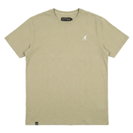 Kangol Mens 100% Cotton Pigment Dye T-Shirt Tee Top in Lemon Pepper