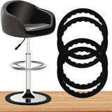 Silicone Bar Stool Floor Protector Ring - Anti-Slip Chair Base Cover for 16.5–18.5in Bases (Noiseless)