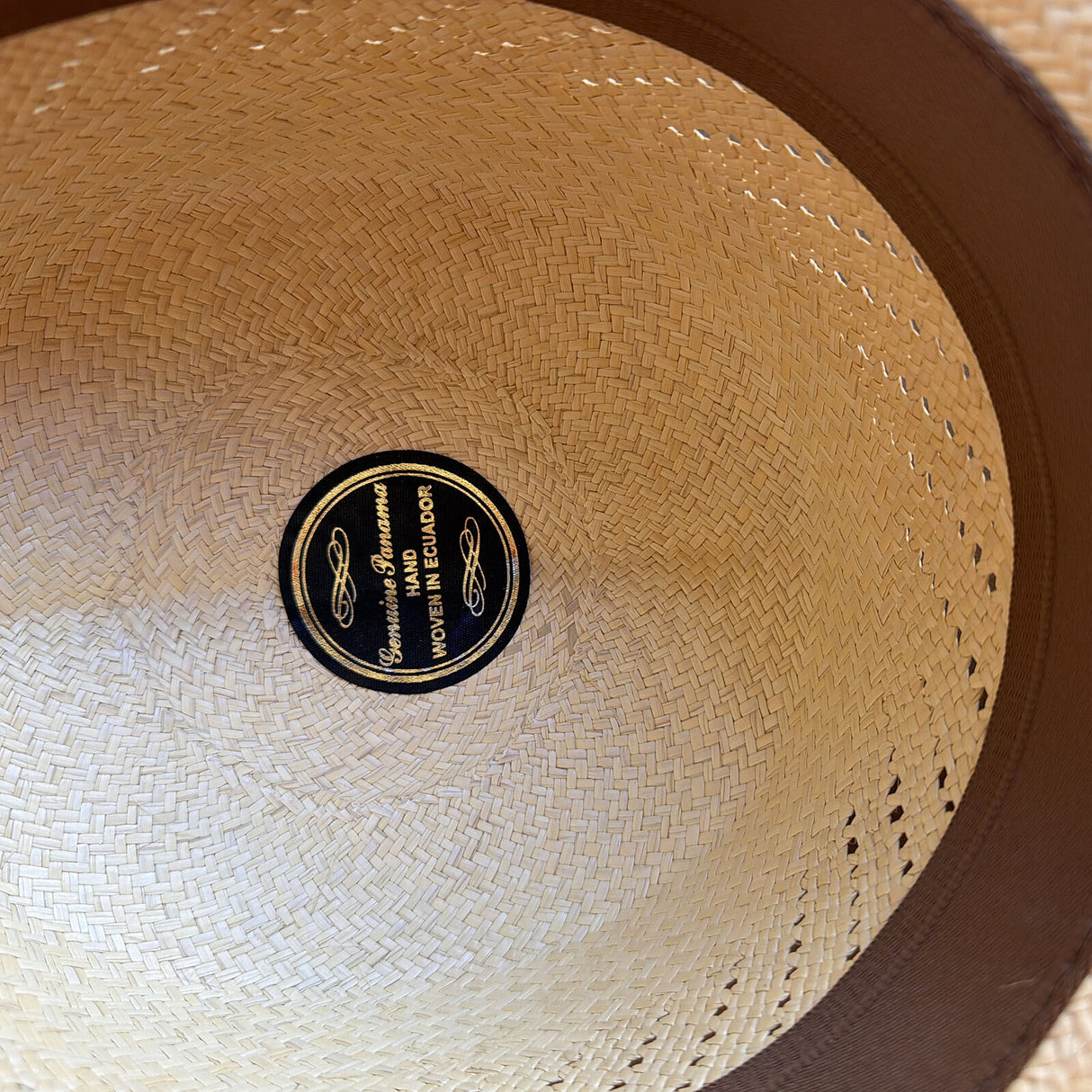 Hand-Woven Unisex Panama Straw Wide Brim Fedora Hat Ecuadorian - Natural (Made in USA)