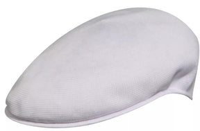 KANGOL Tropic 504 Ivy Cap Mens Light Flat Driving Summer Hat 0287BC - White - XL