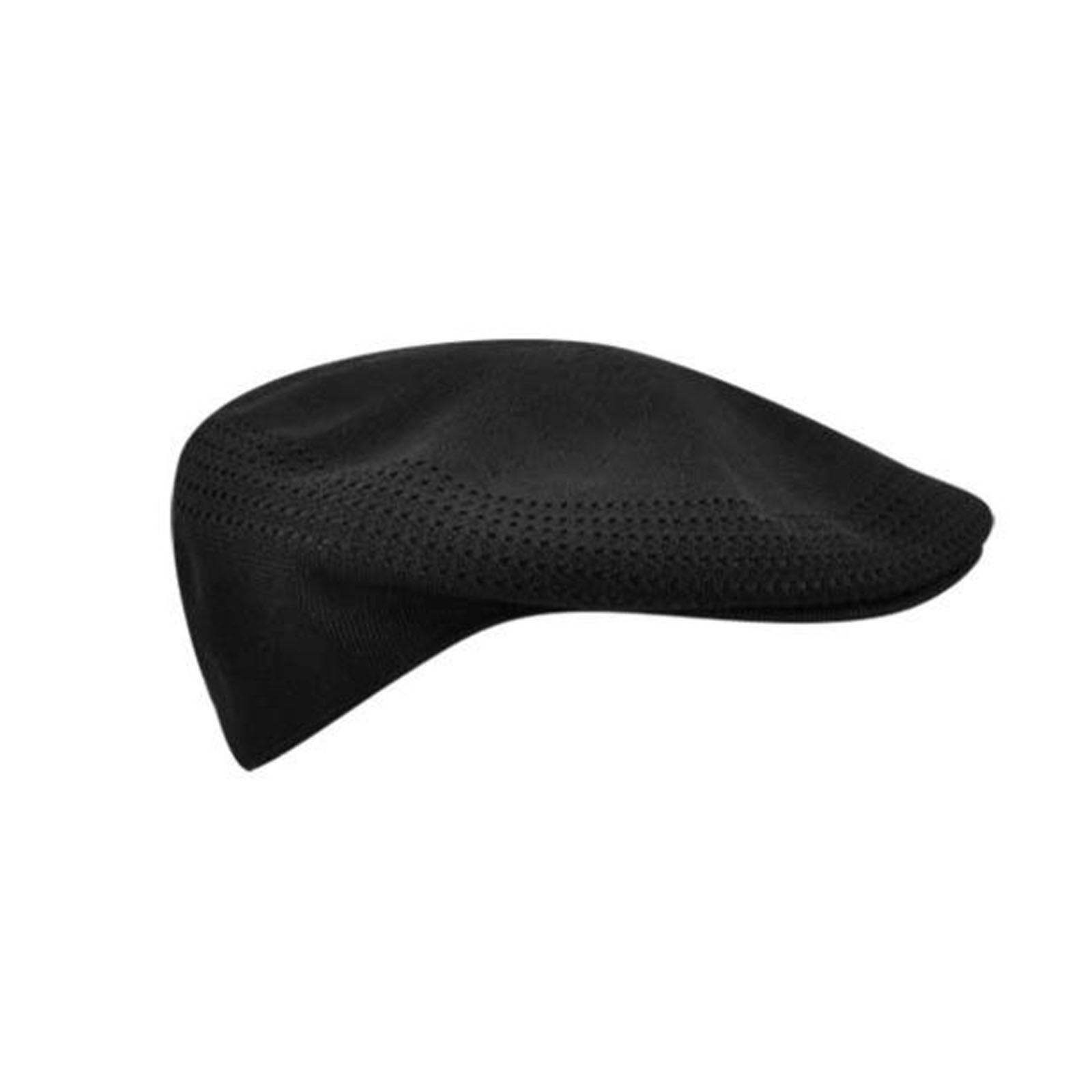 KANGOL 504 Wool Flat Cap - Black, Winter-Ready & Breathable (S - XL)