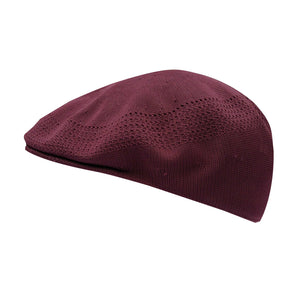 Kangol Tropic 504 Ventair Ivy Cap - Oxblood Red Small (Summer Flat Driving Hat 0290BC)