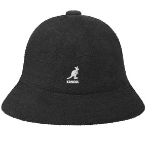 Kangol Bermuda Casual Bucket Hat - Black (Summer Camping Beach Fishing Cap 0397BC)