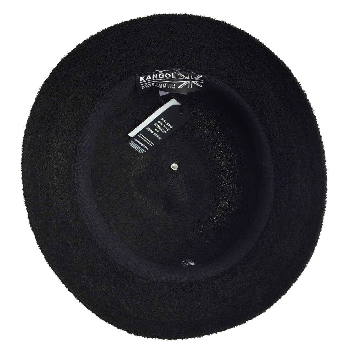Kangol Bermuda Casual Bucket Hat - Black (Summer Camping Beach Fishing Cap 0397BC)